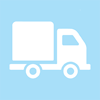 Ícone ilustrativo de um caminhão, representando o uso do gelo seco no transporte.